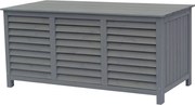 Skrzynia ogrodowa z drewna "Macao" - 130 x 64 x 60 cm - Grafitowa