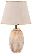 Lampa stołowa RAMZES 1xE27/40W/230V kremowa/złota