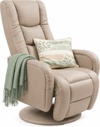 Obrotowy Fotel Wypoczynkowy Masujący Relaksacyjny Cappuccino T2-M31