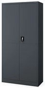 Szafa gospodarcza metalowa DAWID, 900 x 1850 x 400 mm, Smart: antracytowa