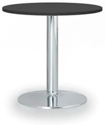 Stolik konferencyjny ZEUS II, średnica 60 cm, chromowana podstawa, grafit