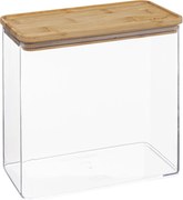 Pojemnik na produkty sypkie ESKE, podłużny z bambusową pokrywka, 3L