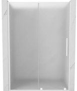 Mexen Velar drzwi prysznicowe rozsuwane 140 cm, szron, białe - 871-140-000-31-20