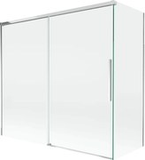 Mexen Rox parawan nawannowy 2-skrzydłowy rozsuwany 170 + 70 x 150 cm, transparent, chrom - 8C9-170-070-01-00