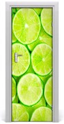 Naklejka na drzwi do domu samoprzylepna Limonki