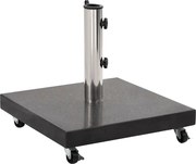 Granitowa czarna podstawa na kółkach C6-W46