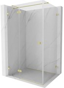 Mexen Lunar T kabina prysznicowa uchylna lewa 120 x 100 cm, transparent, złota szczotkowana - 834T-120-100-55-00-L