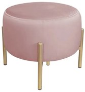 Pufa WILFRED MG VELVET różowa/złota ATOS