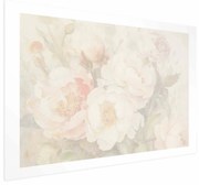 Plakat Piwonie we mgle 60x40 cm bez ramy z marginesem ARTGEIST B