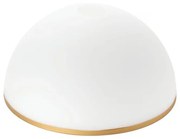 Szkło zamienne do żyrandoli i lamp podłogowych OLD LAMP E27 śr. 30 cm biały/złoty