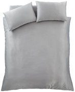 Szara satynowa pościel dwuosobowa 230x220 cm Silky Soft – Catherine Lansfield