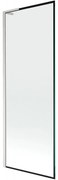 Mexen Next L parawan nawannowy 1-skrzydłowy 70 x 150 cm, czarna ramka, nikiel szczotkowany - 895-070-000-03-70-97