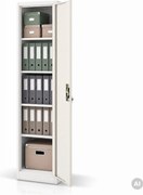 Szafa biurowa metalowa na akta biała/dąb sonoma, 450x1850x400 mm: ALEX Eco Design