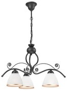 Żyrandol na łańcuchu RETRO II 3xE27/60W/230V antracyt