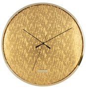 Karlsson 6005GD designerski zegar ścienny złoty, średnica 40 cm