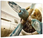Obraz - Śmigło starego samolotu (70x50 cm)