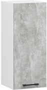Wąska górna szafka kuchenna beton 30 cm B4-P24