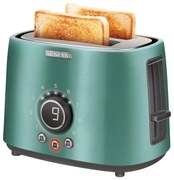 Sencor - Toster z dwoma otworami i podgrzewaczem 1000W/230V miętowy