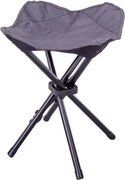Składany stołek kempingowy - czarny