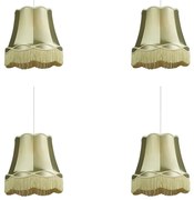 Zestaw 4 lamp wiszących w stylu retro zielonych 45 cm - Granny
