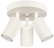 Beżowy plafon sufitowy z trzema kloszami - D301 Z0-G53