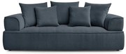 Ciemnoniebieska sofa z tkaniny szenilowej 237 cm Whesley – Bobochic Paris