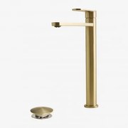 Zestaw Mosiężnej Baterii Umywalkowej Alameda Oraz Zawór Spustowy Click-clack Ze Stali Nierdzewnej I Mosiądzu - Sklum