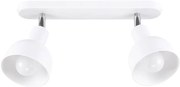 Biała metalowa dwupunktowa lampa sufitowa - A623 C3-B59