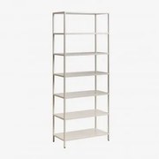 Regał 80x200 Cm Ze Stali Janine Kremowa Tapioca - Sklum