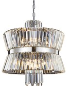 Żyrandol AURELIA CHROME 12xE14, kryształowy, glamour