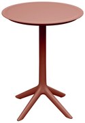 Stolik ogrodowy okrągły Rimo Burnt Brick 57 cm FERNE