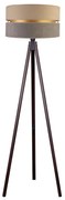 Duolla - Lampa podłogowa DUO 1xE27/60W/230V śr. 44 cm beżowa/szara/wenge