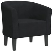 Czarny fotel klubowy do salonu M8-K30
