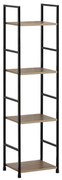Regał GD-214 OAK Leik, 4 półki, 29,2 x 23,5 x 112,5 cm, 4 piętra