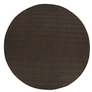Czarny dywan odpowiedni na zewnątrz Floorita Tatami, ⌀ 200 cm