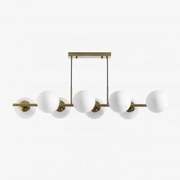 Lampa Sufitowa Wisząca Z Żelaza I Szklanych Kulek Uvol ↔︎ 105 Cm - Sklum