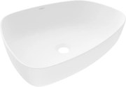 Mexen Ono umywalka nablatowa z konglomeratu 51 x 39 cm, biała - 23045101