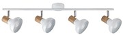 Rabalux 5947 - Oświetlenie punktowe HOLLY 4xE14/40W/230V biały