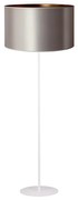 Duolla - Lampa podłogowa CANNES 1xE27/15W/230V śr. 45 cm srebrna/miedź/biała