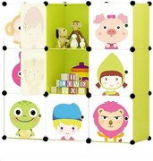 Szafa modułowa dla dzieci garderoba kolorowa półki regał na ubrania zabawki