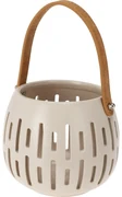 Latarnia dekoracyjna Matt cream, 14,5 x 12 cm