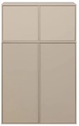 Kremowa szafa modułowa z litego drewna sosnowego 100x150 cm Daily – vtwonen
