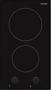 Domino ceramiczny Telefunken TK2VM 2 pola grzewcze 3000W czarny z przednimi pokrętłami