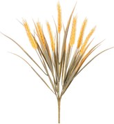 Pęk kłosów zbóż - sztuczna dekoracja, kolor kremowo-żółty, 20 x 40 cm