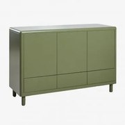 Aparador 120x80 Cm Ze Stali Michigan Intensywny Verde Olive - Sklum