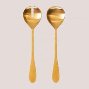 Sztućce Do Sałaty Aina Dorado Mate - Sklum