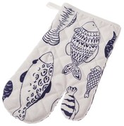 Rękawica kuchenna wodoodporna Ryby, 17 x 27 cm
