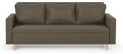 Kanapa sofa 3 osobowa z funkcją spania KEN Brązowy