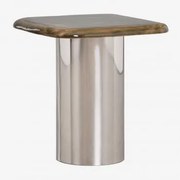 Kwadratowy Stolik Pomocniczy 40x40 Cm Merieines Verde Army & ↑50 Cm - Sklum