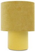 Musztardowa lampka nocna welurowa 2X A339 R8-A25
